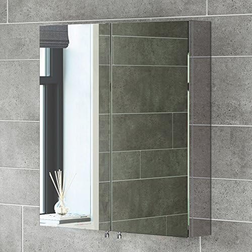 Vienna 2 Door Non Illuminated Mirror Cabinet - 670mm x 600mm
