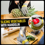COOLJOB A9 Food Grade Cut Resistant Gloves for Kitchen Chef Butcher, S-XL - size: X-Large