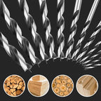 4Pcs 10MM Metric Brad Point Wood Drill Bit Set - size: 0.394" - 4pcs