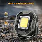 2-Pack 1200LM Magnetic Rechargeable LED Work Light for Car Camp - color: Gray