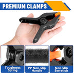 40 Pack 4.5 inch Plastic Spring Clamps, Backdrop Clips - size: 4.5in-40P