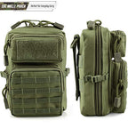 LIVANS Tactical Molle Utility Pouch, EDC Tool Pouch, Small Admin Pouch - color: Army Green