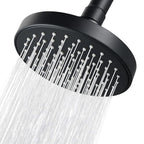 High Pressure Shower Head - 4.7“ Powerful Bathroom Pressure Boosting Rain Showerhead - Perfect Universal Replacement for Rainfall Shower Heads (Black) - style: 1 Pack Black