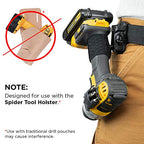 Spider Tool Holster, BitGripper v2 Drill Bit Holder for Drill & Driver, 4Pk - color: (4) BitGripper v2