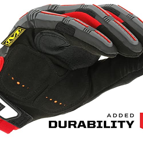 Mechanix Wear M-Pact Touchscreen Work Gloves, Large, Red/Black - color: Black/Red, size: Large