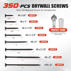 WORKPRO Drill Bit Set, 455Pcs Drill Bits and Screwdriver Bit Set w/Screws