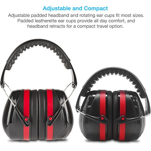 Cyber Acoustics Professional Safety Lightweight Ear Muffs for Hearing Protection and Noise Reduction - style: 20-acs340
