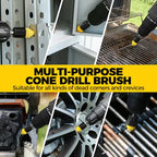 Holikme 6pcs Drill Brush Multi-Purpose & Grout Head,Crevice Cleaning Brush