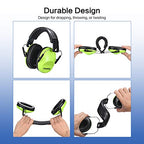 Champs Ear Muffs for Noise Reduction Earmuff Noise Protection Reduction Headphones for Toddlers Kid Children Teen NRR 25dB Safety Hearing Ear Muff Air Shows, Concerts, Firework, Study [Green] - color: Green