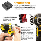 Spider Tool Holster, BitGripper v2 Drill Bit Holder for Drill & Driver, 4Pk - color: (4) BitGripper v2