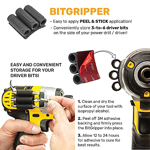 Spider Tool Holster BitGripper v2, Pack of Two, Drill Bit Holder - color: (2) BitGripper v2