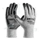 COOLJOB 12/120 Pairs Cut Resistant Work Gloves PU Coating, ANSI A2 A4 A6 A9 - size: Large (Pack of 120)