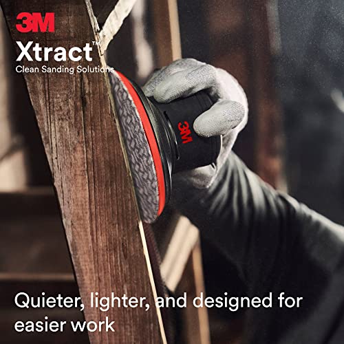 3M Xtract Pneumatic Random Orbital Sander, 88945, 5 in - size: 5 in, 3/32 in Orbit, style: Self-Generated Vacuum