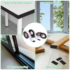 PATIKIL 5Roll Sponge Rubber Foam Tape, 3/8" W x 1/32" t x 16.4ft l Self-Adhesive Foam Insulation Tape Weather Stripping for Window Door Soundproofing Weatherstrip AC Seal Strip, Black - size: 3/8" x 1/32" x 16.4ft