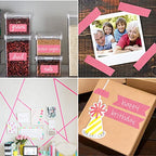 Pink Painters Tape,0.7" x 60 Yards x 3 Rolls (180 Yards Total) - color: Pink, size: 0.7", 60 yards