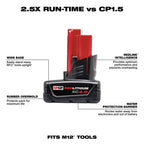 Open Box -  Milwaukee 48-59-2440 M12 12-Volt Lithium-Ion XC Battery Pack Charger Kit