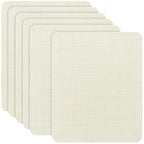 Azobur Coarse Linen Repair Patches, 6 Piece Self-Adhesive Linen Fabric Patches, Multi Color, Can be Used for Linen Sofa Repair and Linen Clothes Repair, Quick Fix Sofa.(Off-White) - color: Linen - Off-White