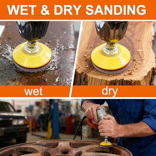 64 PCS 2 Inch Sanding Disc,Hook and Loop Sanding Pads 320 Grit - style: 320 Grit 64PCS
