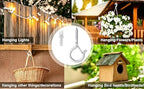 PlusRoc 20 Pack Screw Hooks for Hanging Plants Outdoor Lights(White) - color: White