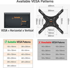 ELIVED Long Arm TV Wall Mount for Most 26-65 Inch TVs, 37.4 Inch Long Extension TV Mount Swivel and Tilt, Max VESA 400x400mm, Full Motion Wall Mount tv Bracket Holds up to 77 lbs. (Pack of 2) - size: Indoor Arm: 37.4" (Pack of 2)