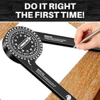 Saker Miter Saw Protractor,7-Inch Aluminum Protractor Angle Finder 2PCS - style: 2 Packs
