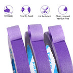Purple Painters Tape,0.7" x 60 Yards x 3 Rolls (180 Yards Total) - - color: Purple, size: 0.7", 60 yards