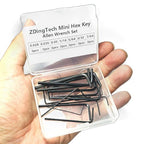 21pcs Mini Hex Key Set,Mini Hex Wrench sets Tool Kit,Imperial L Shape Micro Allen Wrench, 0.028, 0.035, 0.05, 1/16", 5/64", 3/32", 7/64", Each 3 Set. - size: Mini Hex Key Set-21 pcs for all size-Black