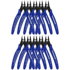 Small Wire Cutters 10 Pack- KAIHAOWIN 170 Wire Flush Cutters Wire Clippers Nippers Clean Cut Pliers Side Cutter Diagonal Cutting Pliers for Electronic Floral Heating Wire Model Sprue Soft Copper, Blue - size: 10 Pack