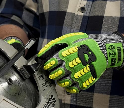 MAGID T-REX HPPE Construction Impact Gloves, ANSI Level A5, 72 Pair - size: 10/XL, style: 72 Pair