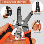 Wire Stripper, 3-rd Generation Wire Strippers or Crimping Tool, 5-IN-1 Wire Crimper or Cutter, 10-20 AWG Electric Wire, Multi-Function Hand Tools