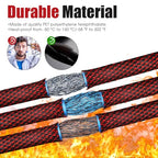 Tatuo 151 ft Braided Cable Sleeve Expandable Wire Sheathing(Red, Black) - color: Red, Black, size: 151 ft