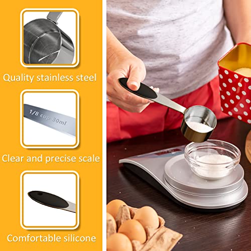 2PCS 1/8cup(30ml) Measuring Cup, Stainless Steel Measure Scoop - size: 1/8cup