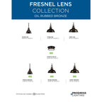 Open Box - Progress Lighting P5050-108 Single Light 6" Wide Pendant with Fresnel Glass Lens