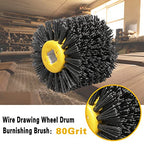 Shinboc 4.7 x 4 Inch Surface Conditioning Tool, 80 Grit Nylon Drawing Wheel - style: 80 Grit