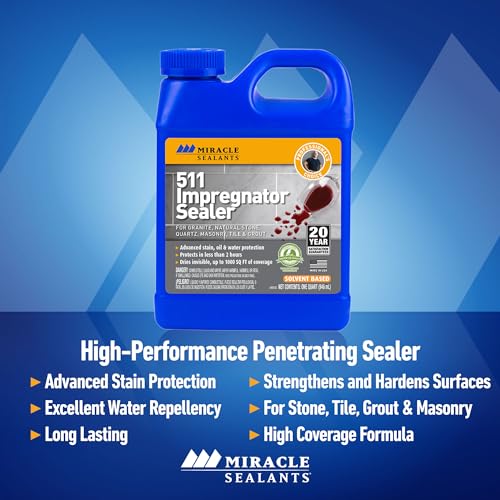 Miracle Sealants 511 Impregnator Penetrating Stone & Tile Sealer, Quart - size: Quart