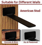 8 Inch Shelf Brackets, 12 Pack Floating Shelf Bracket, 1/5" Thick - size: 8 Inch, style: 12 Pack