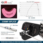 JRready 100Set IP68 Waterproof Butt Splice Connectors D-436-36 Red Butt Connectors 26-20AWG (M81824/1-1 Equivalent) Environmental Copper Splice with PVDF Tube for Marine and Automotive ST6389-20-100 - color: Red Butt Splice&PVDF Tube-100Sets