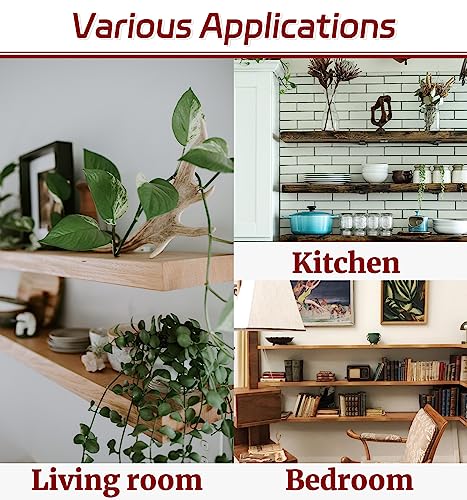 10 Inch Shelf Brackets, 12 Pack Floating Shelf Bracket, 1/5" Thick - size: 10 Inch, style: 12 Pack