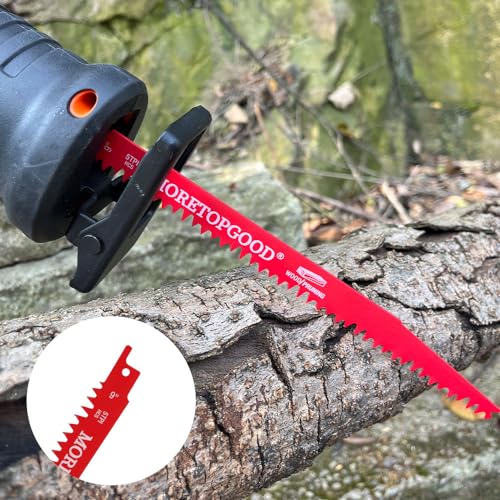 Wood Pruning Reciprocating Saw Blades, 12 Inch Saw Blades for Trees, Wood Cutting (5 Pack/5TPI) - size: 12 Inch---5PCS