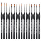 Brusarth Detail Paint Brushes, Miniature Paint Brushes Set, 16 pcs - size: 16 Pieces