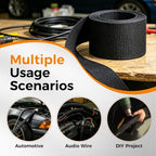 Automotive Heat Shrink Wire Sleeve Cord Protector 2''-19ft - size: 2''-19ft