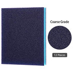 Sanding Sponge Grit Sanding Blocks, Washable and Reusable Sand Sponge Kit, 12 Pieces (Coarse Grade)