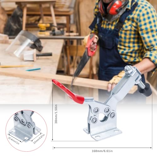 Adjustable Toggle Clamps, 500 Lbs Holding Capacity for Fixtures - style: 225D,4PK