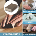 8Pcs 60 Grit Sanding Blocks, Jamiikury Coarse Sanding Sponge Washable and Reusable, Wet Dry Sandpaper Sponge for Wood Metal FurniturePaint and Drywall - size: 60 Grits
