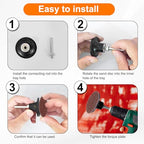 HARFINGTON 53pcs Quick Change Discs Set 1.8" Lock Sanding Discs with 1/4" Shank Pad Holder 36/60/80/120/240 Grit Surface Conditioning for Polish Rust Removal - size: 2"