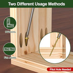 Pocket Hole Screws 3 Inch, 320Pcs Exterior Pocket Screws #10 X 3 - color: Gold, size: #10 X 3"