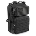 LIVANS Tactical Molle Utility Pouch, EDC Tool Pouch, Small Admin Pouch - color: Black