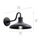 Open Box - Kichler 49980BKT - Wall Sconces Outdoor Lighting