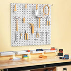 WALMANN 2 PCS 12x24 in Pegboard Panels, 24x24 in Tools Pegboards, Grey - color: Grey 12"*24", size: 24"*24"