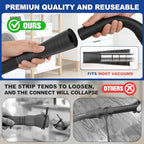 Sealegend 2 PCS Dryer Vent Cleaner Kit, Dryer Lint Vacuum Attachment&Brush - color: Black